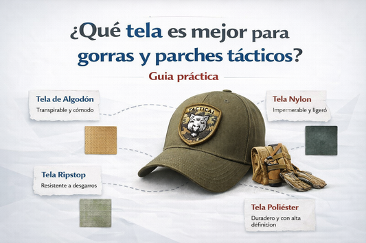 ¿Qué tela es mejor para gorras y parches tácticos? Guía práctica