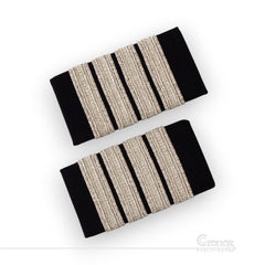 Presilla Galón Plateado 4 Líneas BORDADA