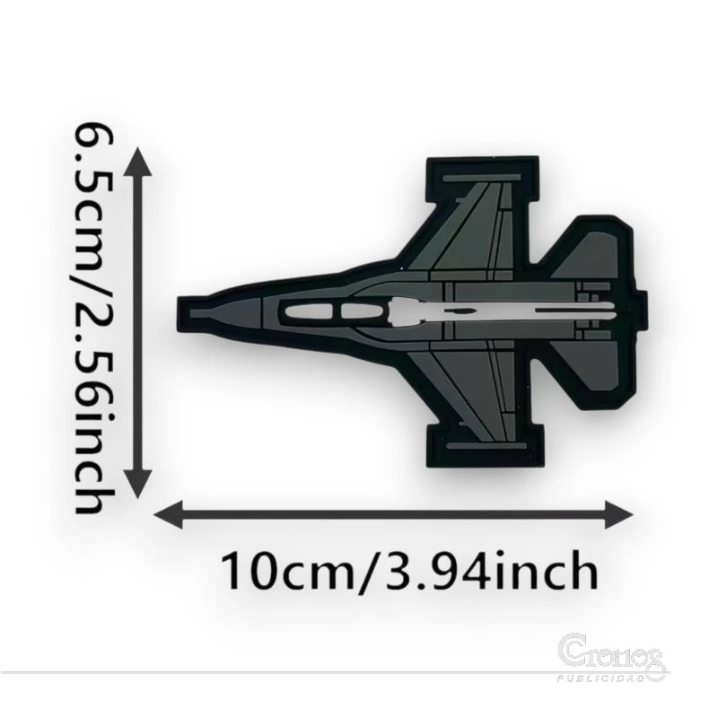 Avión de Combate F-16 Parche PVC