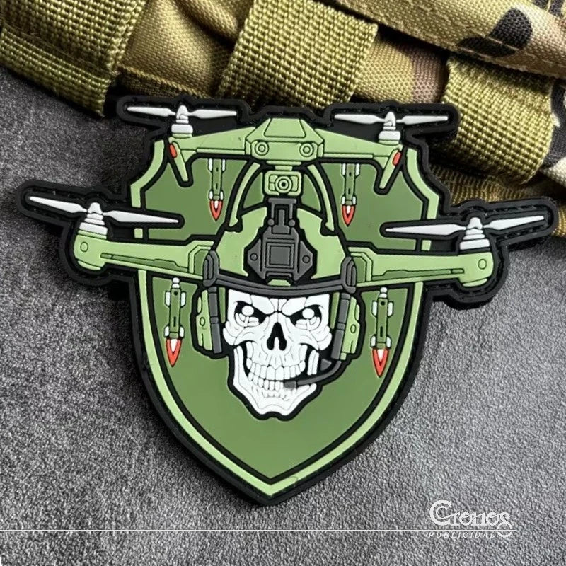 Calavera Dron Táctico PVC 3D