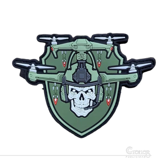 Calavera Dron Táctico PVC 3D