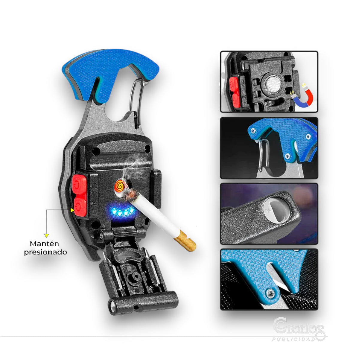 Mini Linterna Llavero 8 en 1