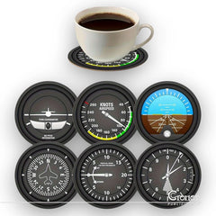 Portavasos de Aviación en Madera x6