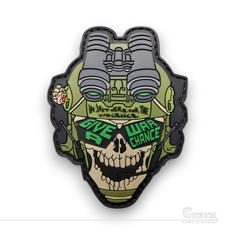 Skull Operator Parche PVC 3D