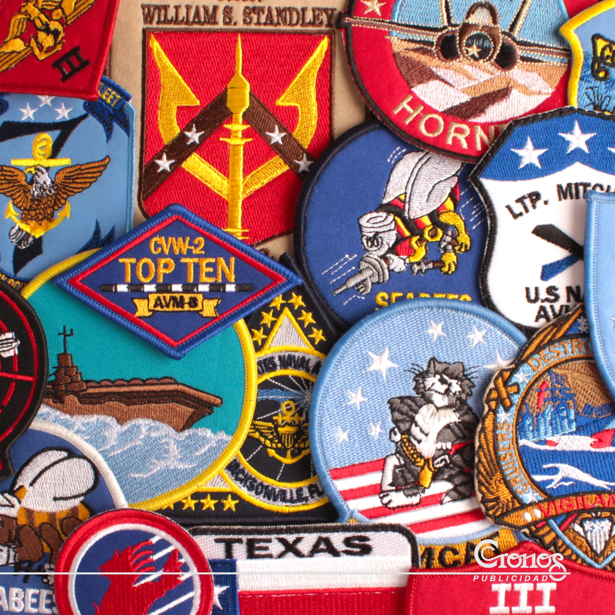 Colección Parches Chaqueta Top Gun x17
