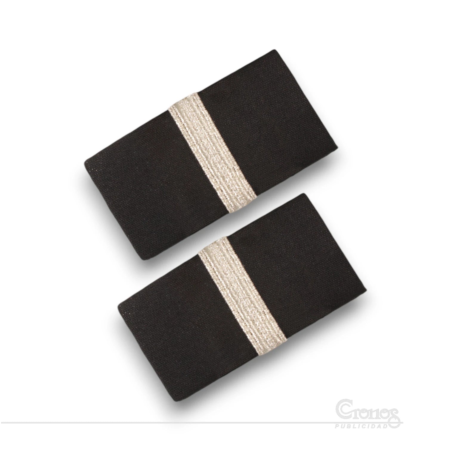 Presilla Galón Plateado 1 Líneas BORDADA