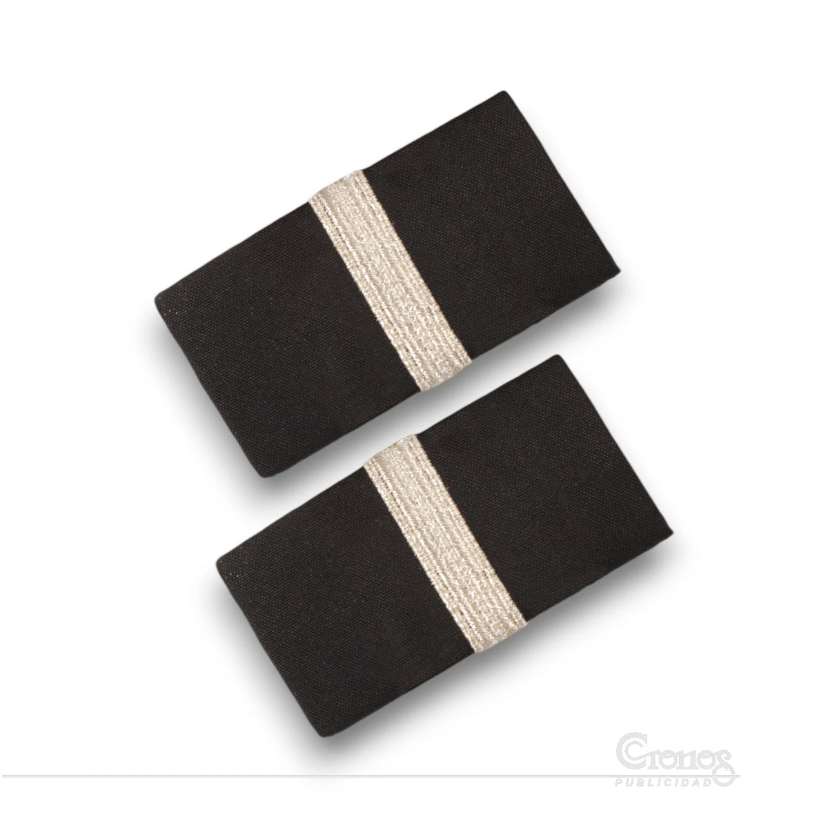 Presilla Galón Plateado 1 Líneas BORDADA
